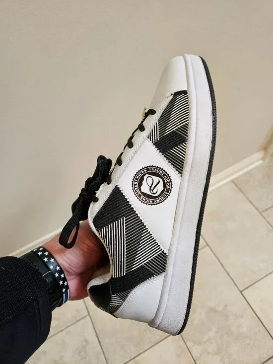 Luxury Kicks (Vlado) Men's Fashion Sneakers, White, Sz 12 - Picture 12 of 16